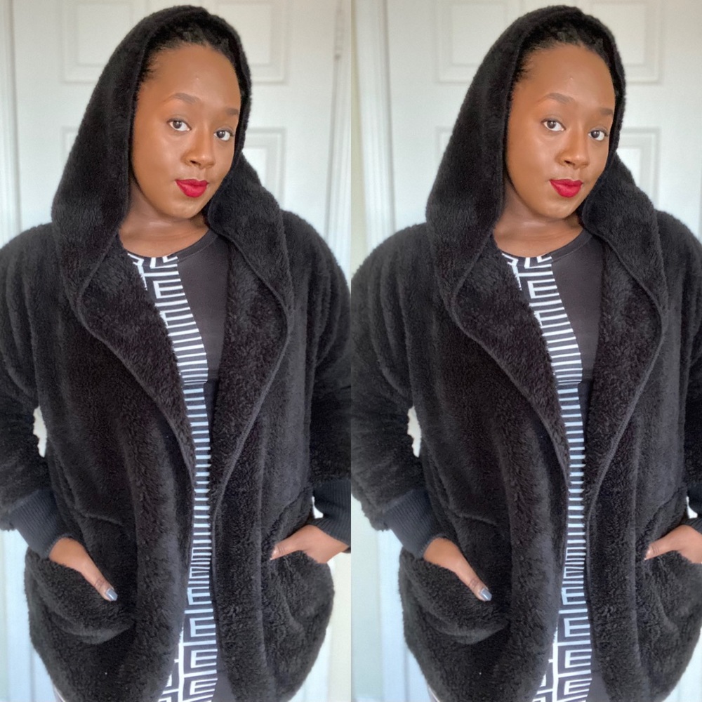 Plush Hooded Jacket - Picture 1 of 2